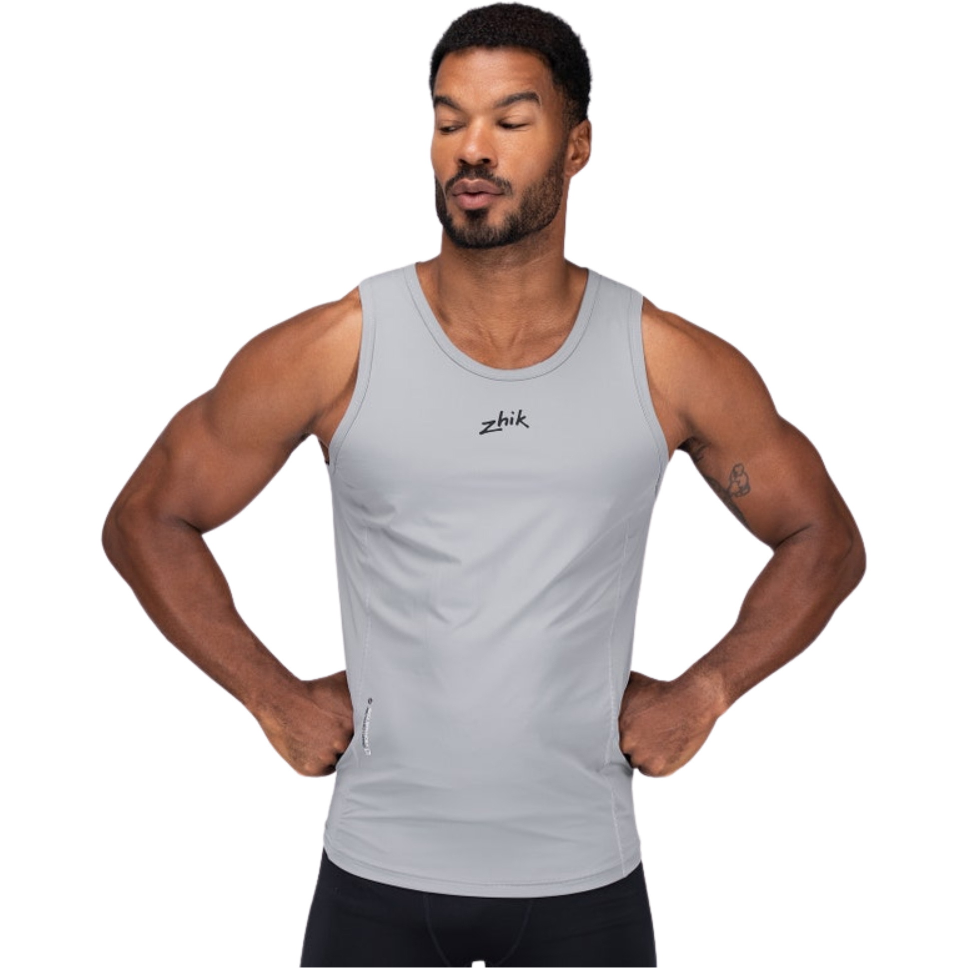 2026 Zhik Männer Eco Spandex LT Race Singlet VST-0140-M-PLT - Platinum
